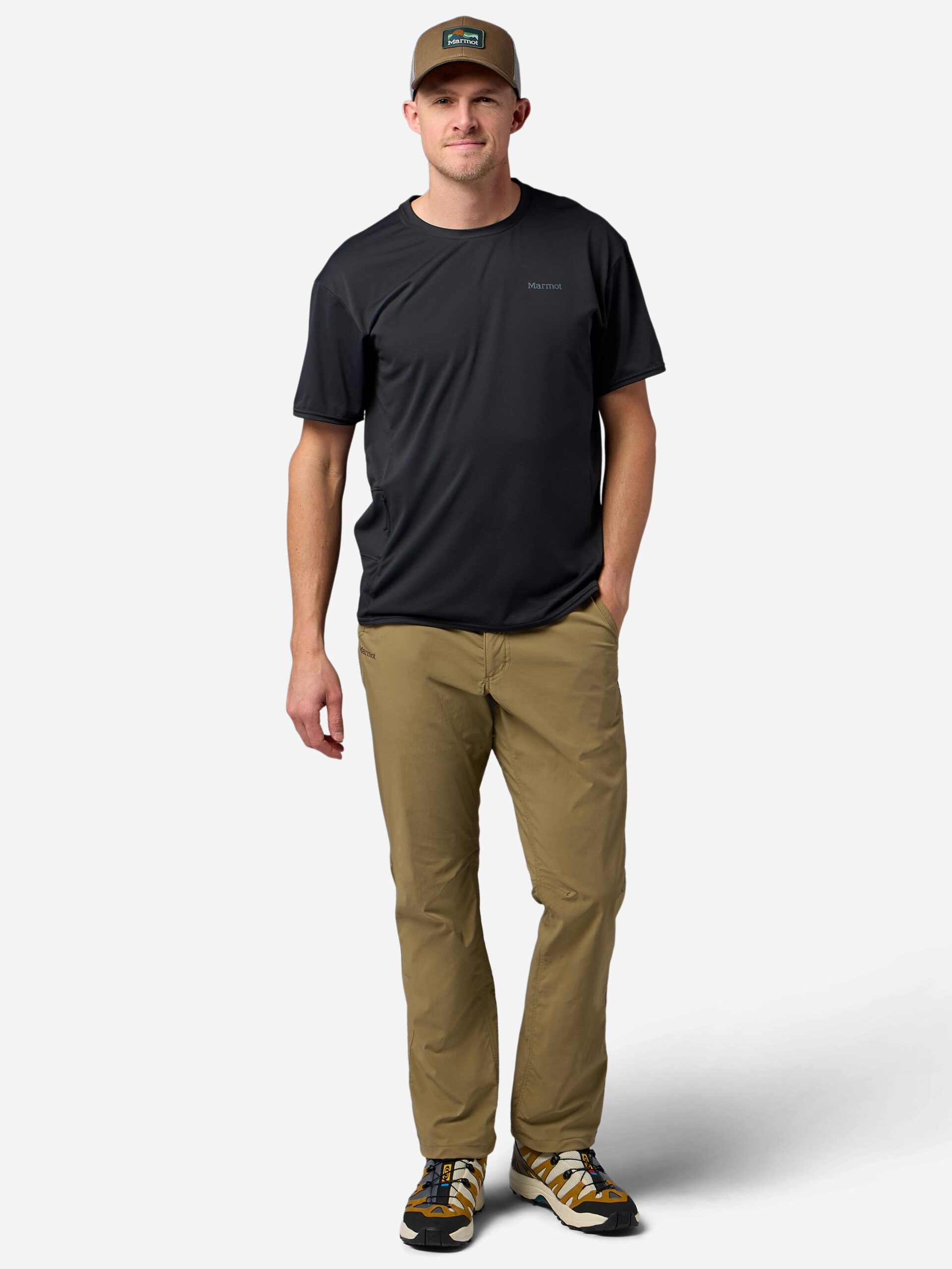 Marmot Men's AirExchange UPF 50 Short-Sleeve Crew Shirt in Black - Image 4