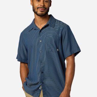 Marmot Men's Eldridge Novelty Classic Short-Sleeve (Spring 2026) in Space Stripe
