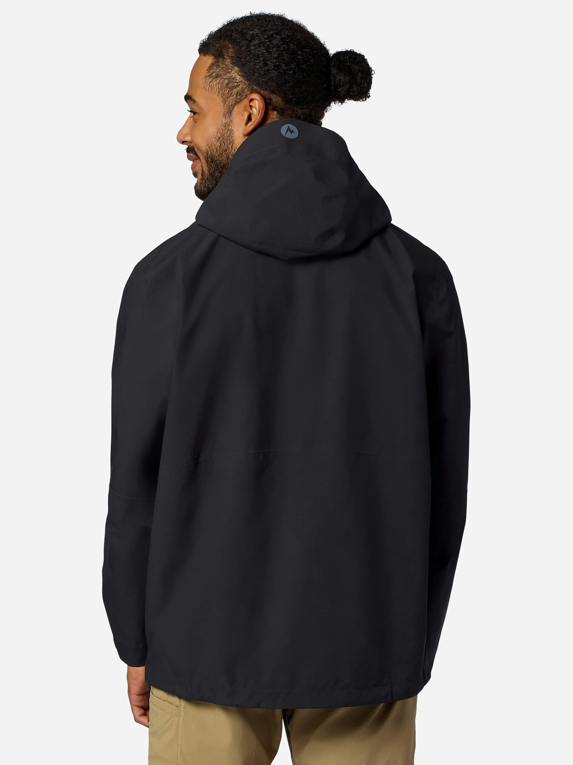 Marmot Men's PreCip® Evo Flex Rain Jacket in Black - Image 4