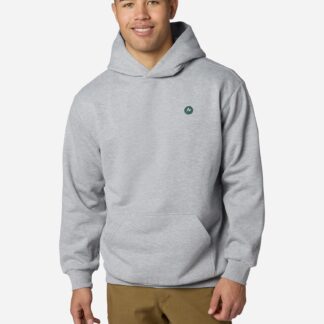 Marmot Men's Snowblades Hoodie Shirt in Grey Heather | Recycled Cotton
