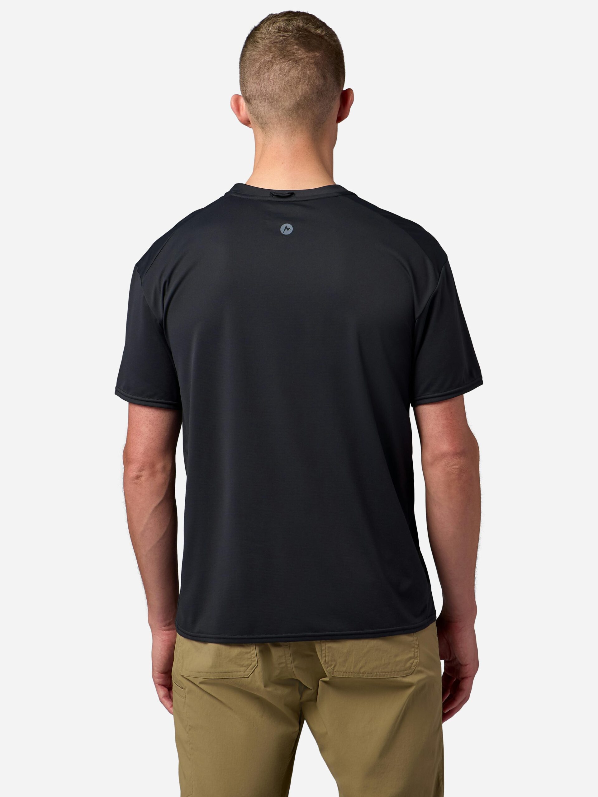 Marmot Men's AirExchange UPF 50 Short-Sleeve Crew Shirt in Black - Image 3