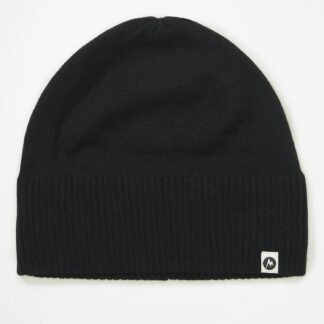 Marmot Lightweight Merino Beanie in Black | Wool
