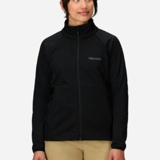 Marmot Women's Leconte Tech Grid Fleece Full-Zip Jacket in Black