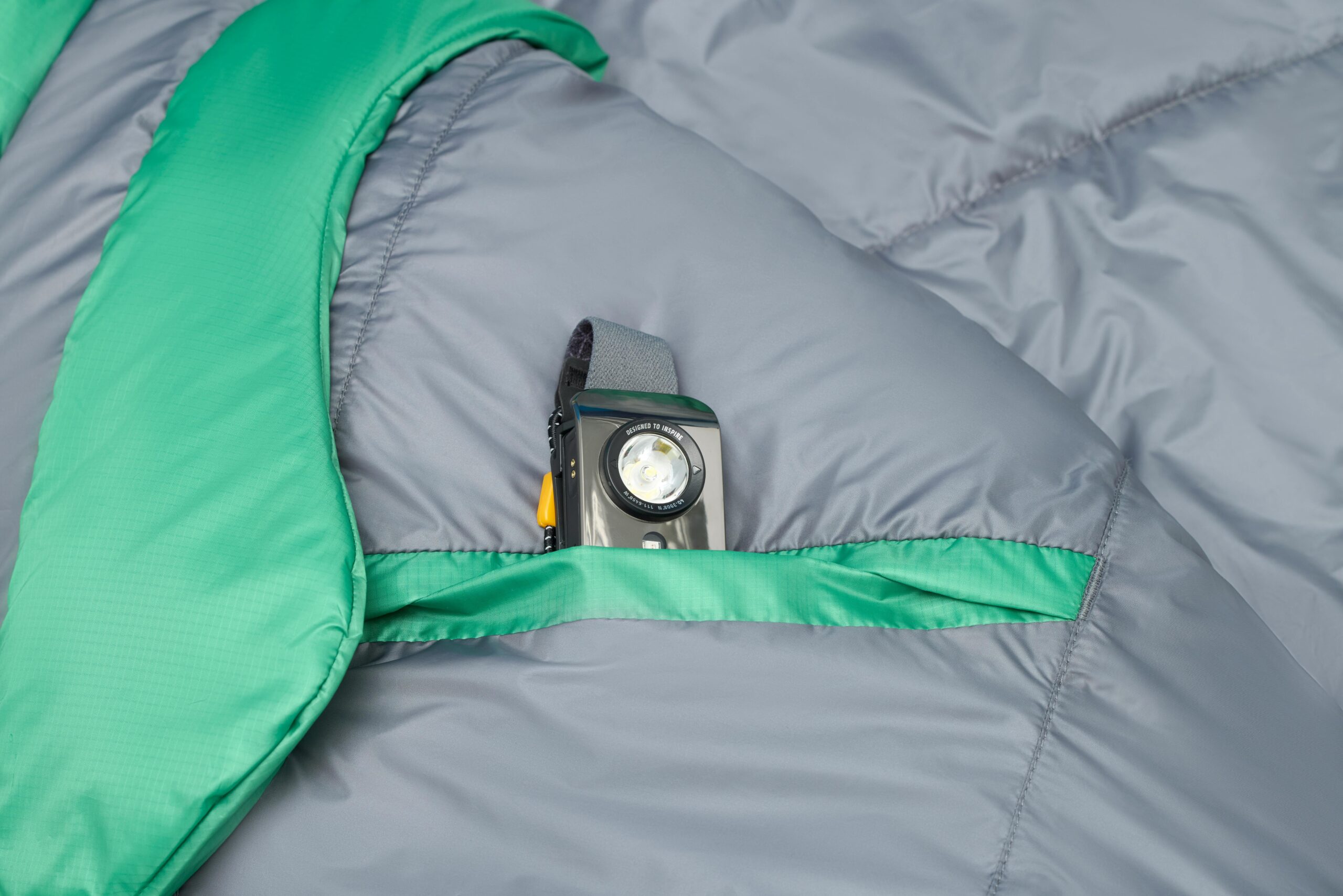 Marmot Kids Trestles Elite Eco 30° Sleeping Bag in Trail Blue/Clover | Down - Image 6