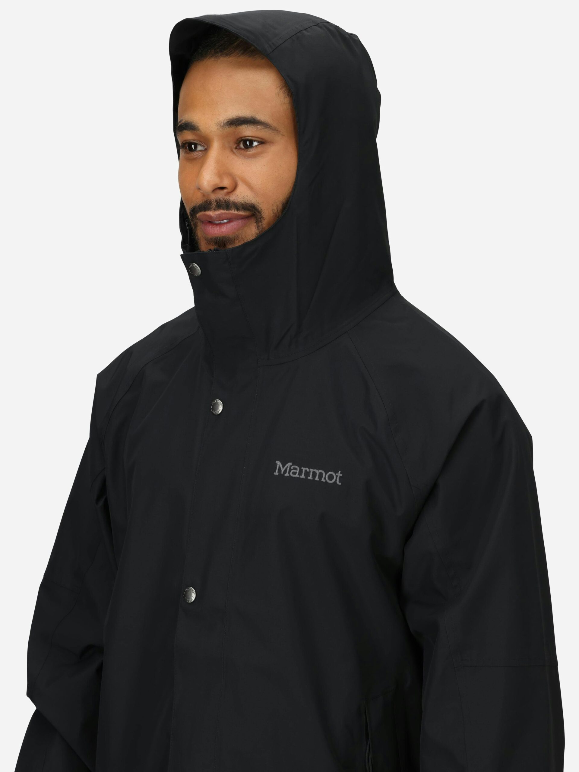 Marmot Men's Cascade Rain Jacket in Black - Image 5