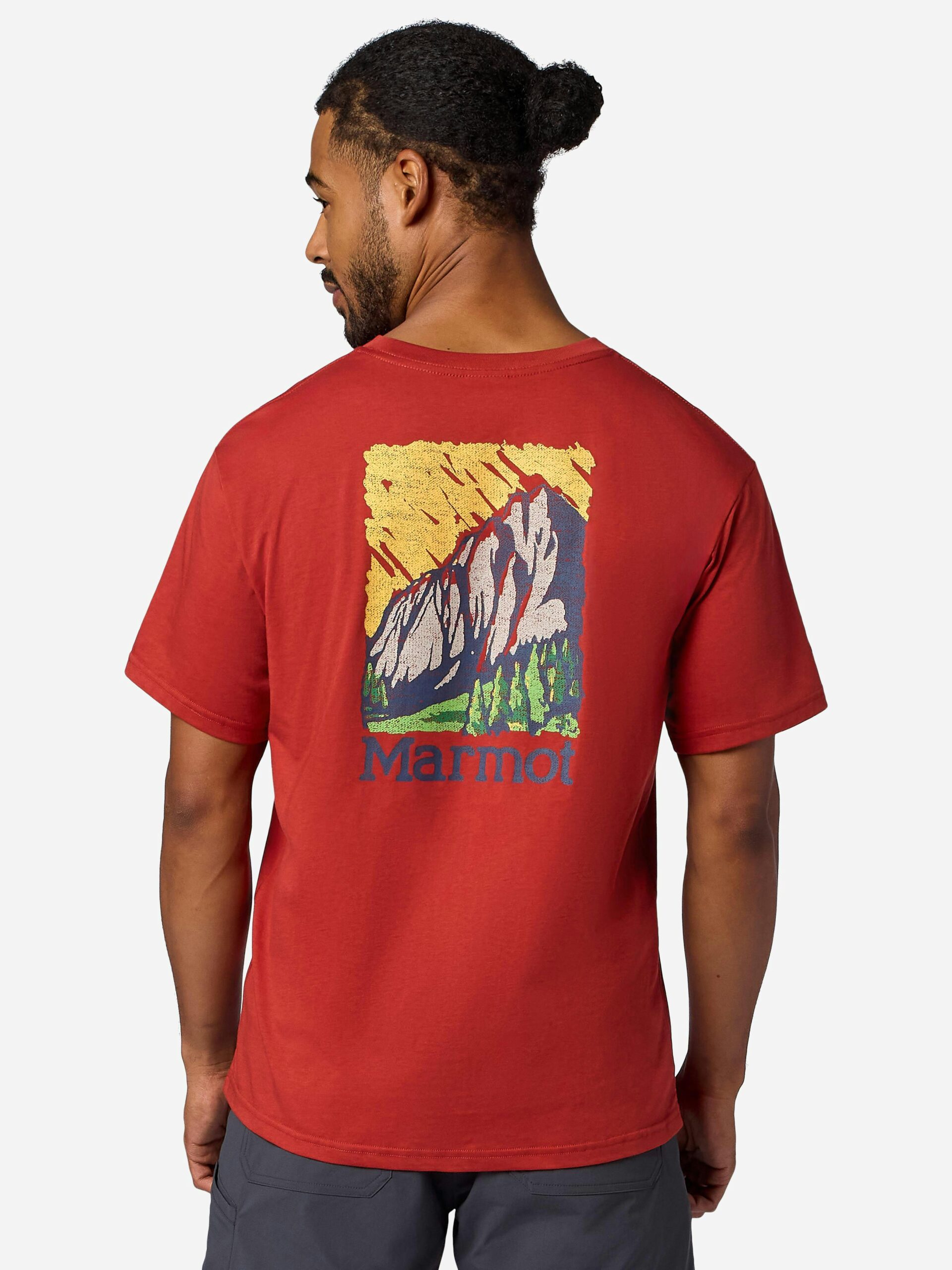 Marmot Men's Scenic Short-Sleeve T-Shirt (Spring 2026) in Sumac | Recycled Cotton - Image 2