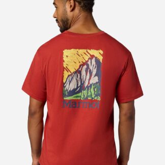 Marmot Men's Scenic Short-Sleeve T-Shirt (Spring 2026) in Sumac | Recycled Cotton