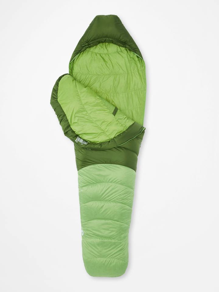 Marmot Hydrogen Down 30° Sleeping Bag in Foliage/Kiwi - Image 3