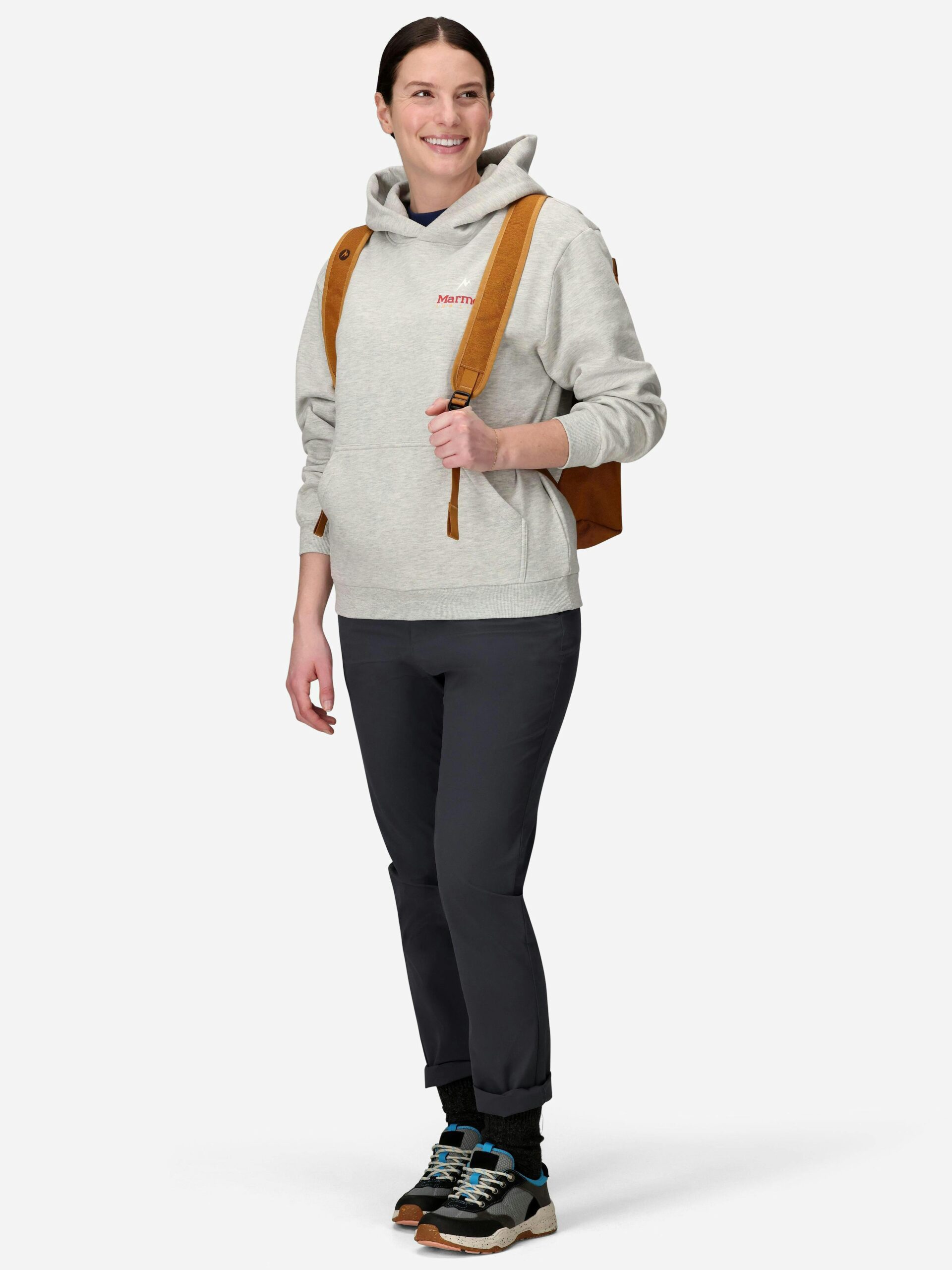 Marmot Women's For Life Hoody (Fall 2025) in Light Grey Heather | Cotton - Image 4