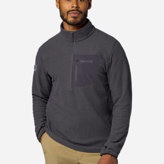 Marmot Men's AirFleece Performance Half-Zip Shirt in Blackened