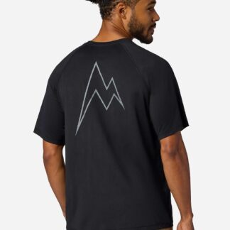 Marmot Men's Windridge UPF 50 Graphic Short-Sleeve T-Shirt (Spring 2026) in Black