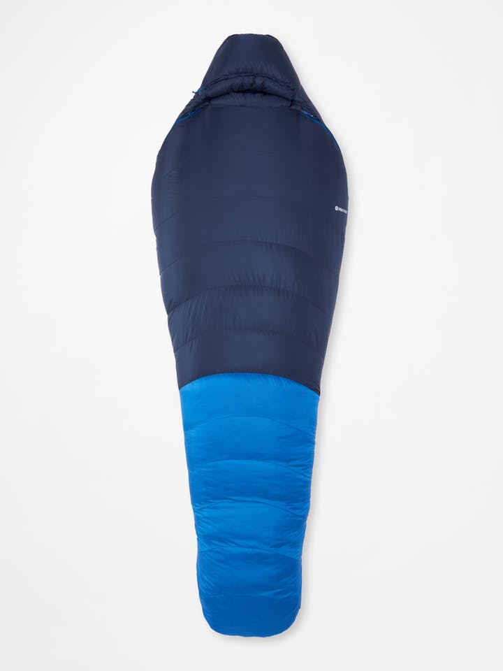 Marmot Helium Down 15° Sleeping Bag - Long in Arctic Navy/Dark Azure - Image 2