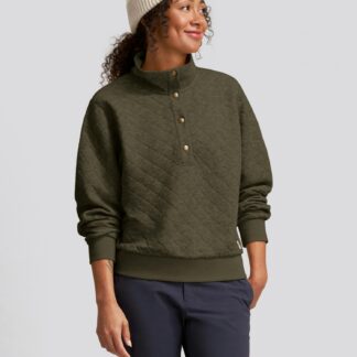 Marmot Women's Galen Quarter Snap Pullover (Spring 2025) in Nori Heather