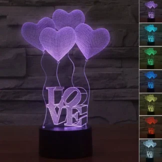 3D LED illusion Table Night Light