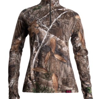 Women's XKG Elevation 1/4 Zip Tee - Realtree Edge / 2XL