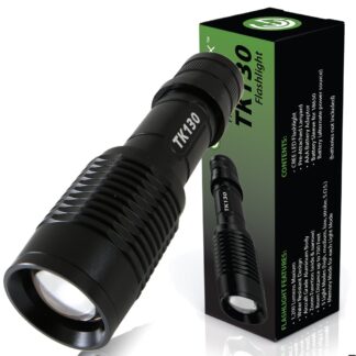 TK130 Camping LED Flashlight with 5 Light Modes and Zoom
